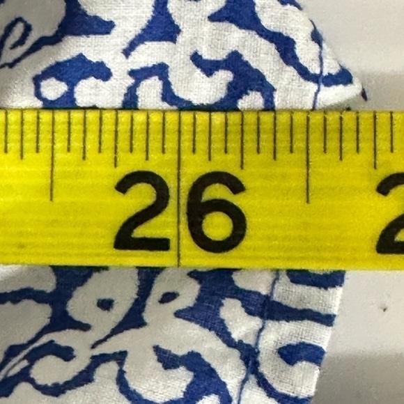 J. Crew sz med top, tunic boho style. Blue stripe Tie at the neckline. - Picture 5 of 13